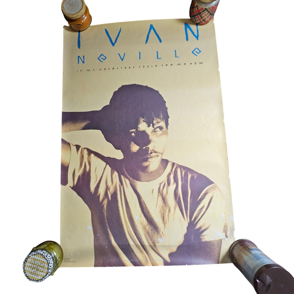 Ivan Neville If My Ancestors Could See Me Now Vintage 1988 Promo‎ Poster Display